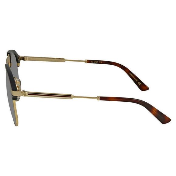 NEW Gucci Grey and Silver Aviator Men's Sunglasses - Picture 3 of 4